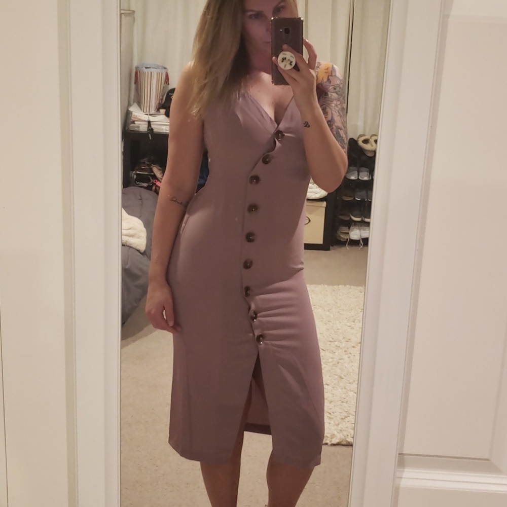 Button front dress